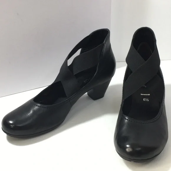 Gabor Shoes Gabor Hovercraft Leather Criss Cross Strap Pump